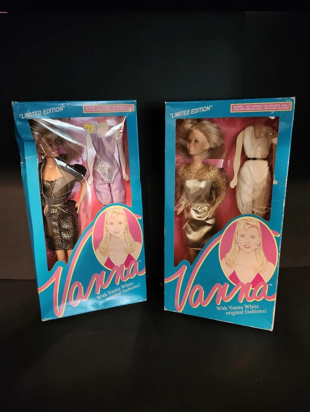 Vanna White Limited Edition Dolls with Original Fashions - Teal Box